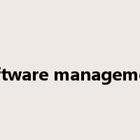 software management是什么意思