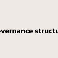 governance structure是什么意思