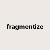 fragmentize是什么意思