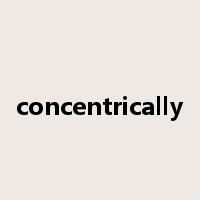 concentrically是什么意思