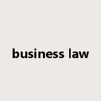 business law是什么意思