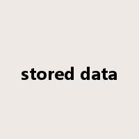 stored data是什么意思