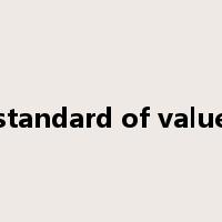 standard of value是什么意思