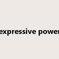 expressive power是什么意思