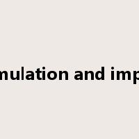 strategy formulation and implementation是什么意思