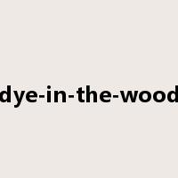dye-in-the-wood是什么意思