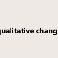 qualitative change是什么意思