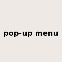 pop-up menu是什么意思