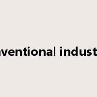conventional industries是什么意思