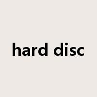 hard disc是什么意思