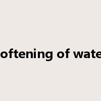 softening of water是什么意思