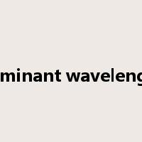 dominant wavelength是什么意思