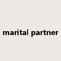marital partner是什么意思