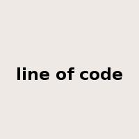 line of code是什么意思
