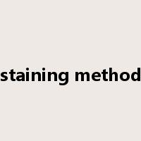 staining method是什么意思