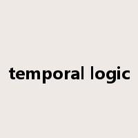 temporal logic是什么意思
