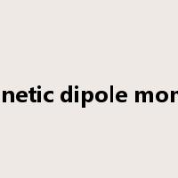 magnetic dipole moment是什么意思