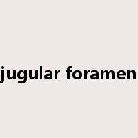 jugular foramen是什么意思