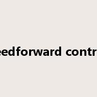 feedforward control是什么意思