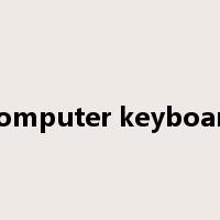 Computer keyboard是什么意思