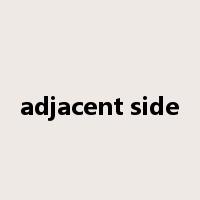 adjacent side是什么意思
