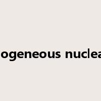 homogeneous nucleation是什么意思