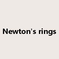 Newton's rings是什么意思