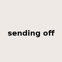 sending off是什么意思