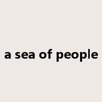 a sea of people是什么意思