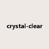 crystal-clear是什么意思