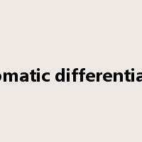 automatic differentiation是什么意思