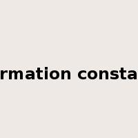 formation constant是什么意思