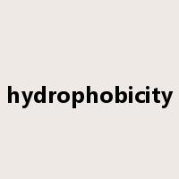 hydrophobicity是什么意思