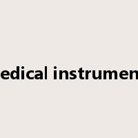 medical instruments是什么意思