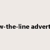 below-the-line advertising是什么意思
