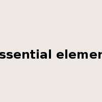 essential element是什么意思