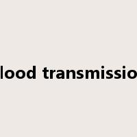 blood transmission是什么意思