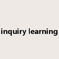 inquiry learning是什么意思