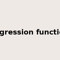 regression function是什么意思