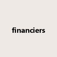 financiers是什么意思