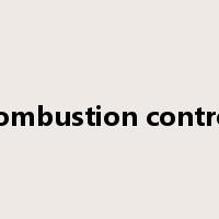combustion control是什么意思