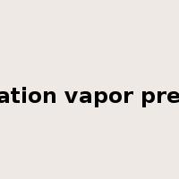 saturation vapor pressure是什么意思
