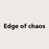 Edge of chaos是什么意思