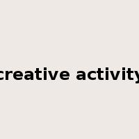 creative activity是什么意思