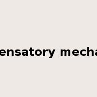 compensatory mechanism是什么意思