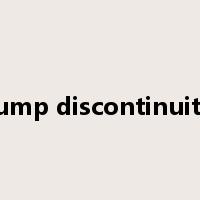 jump discontinuity是什么意思