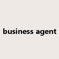 business agent是什么意思