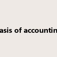 basis of accounting是什么意思
