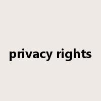 privacy rights是什么意思