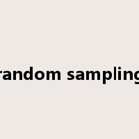 random sampling是什么意思